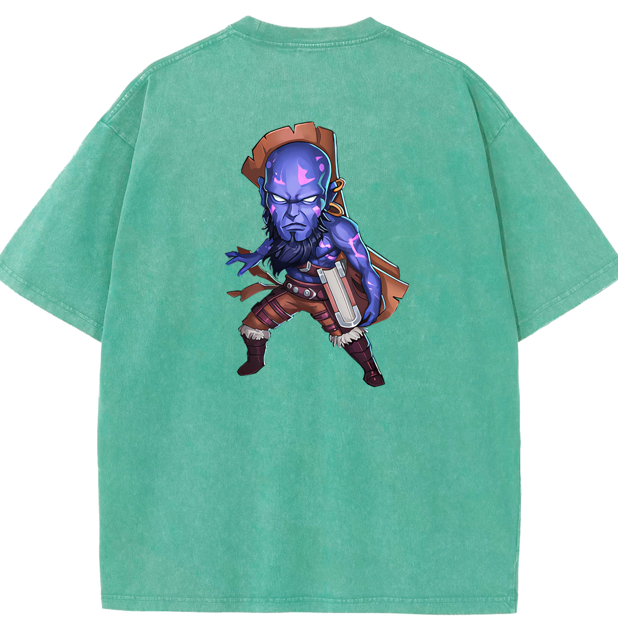 リーグ・オブ・レジェンド League of Legends LOL 綿100% ヴィンテージ風 半袖Tシャツ（背面プリント）